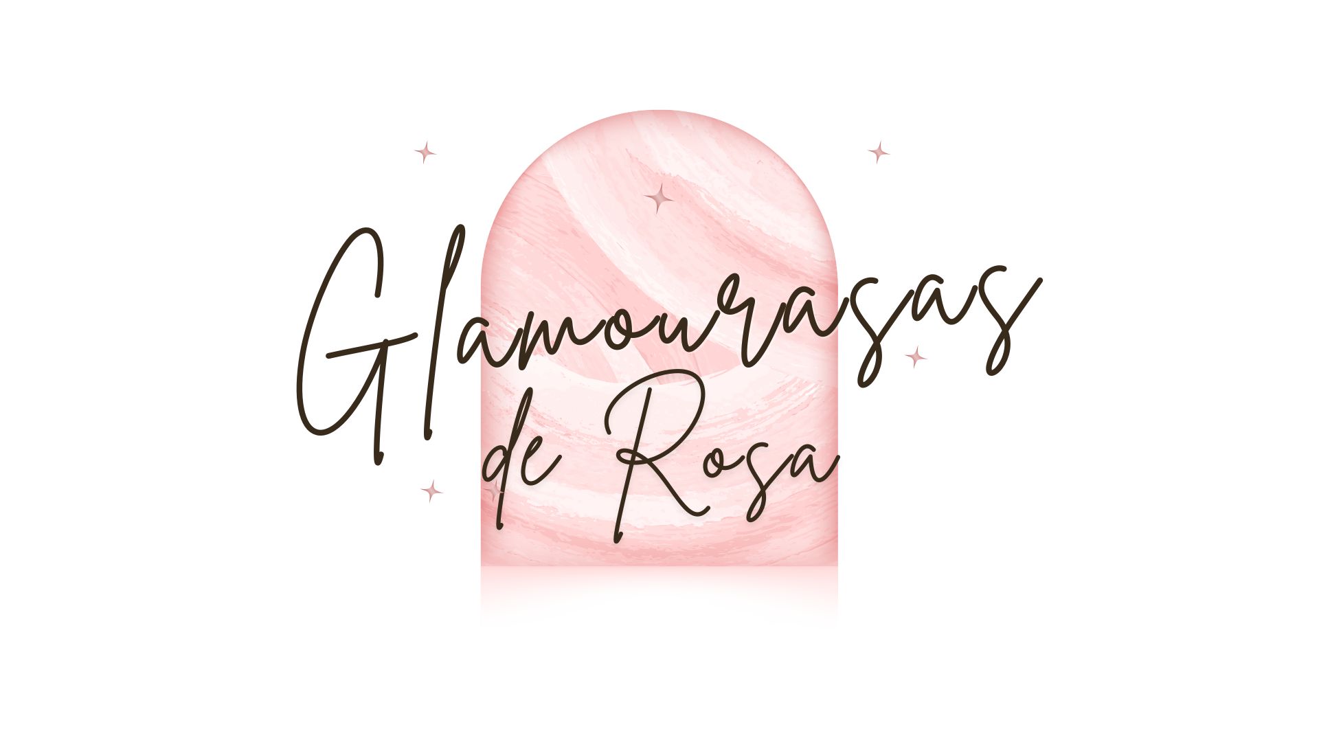 Logotipo das Glamourasas de Rosa, apresentando um design elegante e sofisticado em tons de rosa.